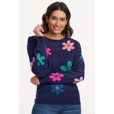 SUGARHILL Madeline Jumper - Navy, Garden Flowers- K0871